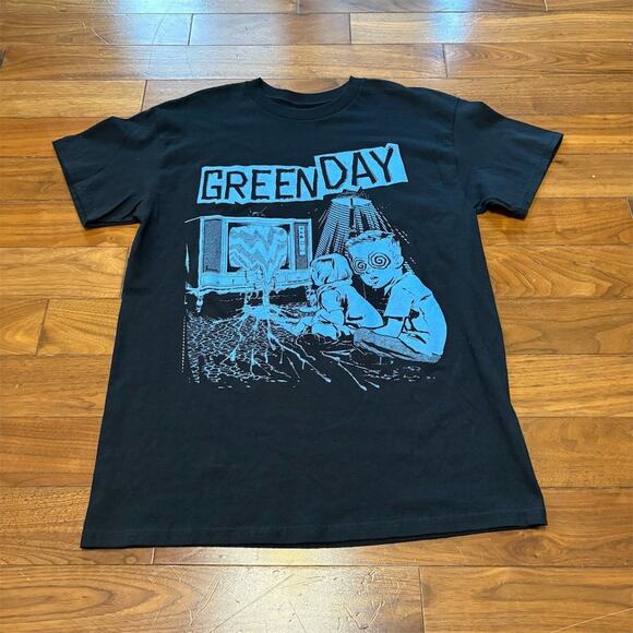 Green Day Other - Green Day Hypnotized Kids TV Wasteland Graphic T-Shirt Black Men's M
